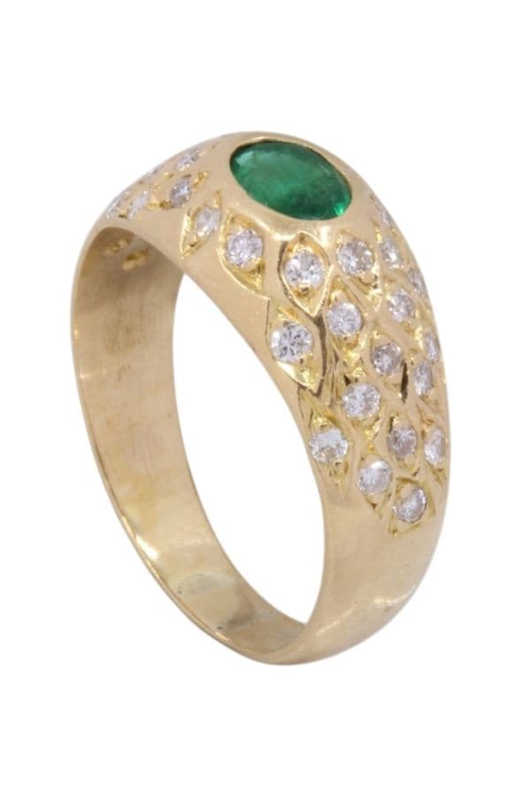 Bague Émeraude et Diamants - photo 4