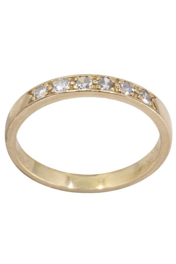 BAGUE MODERNE DIAMANTS, photo 2 sur 3
