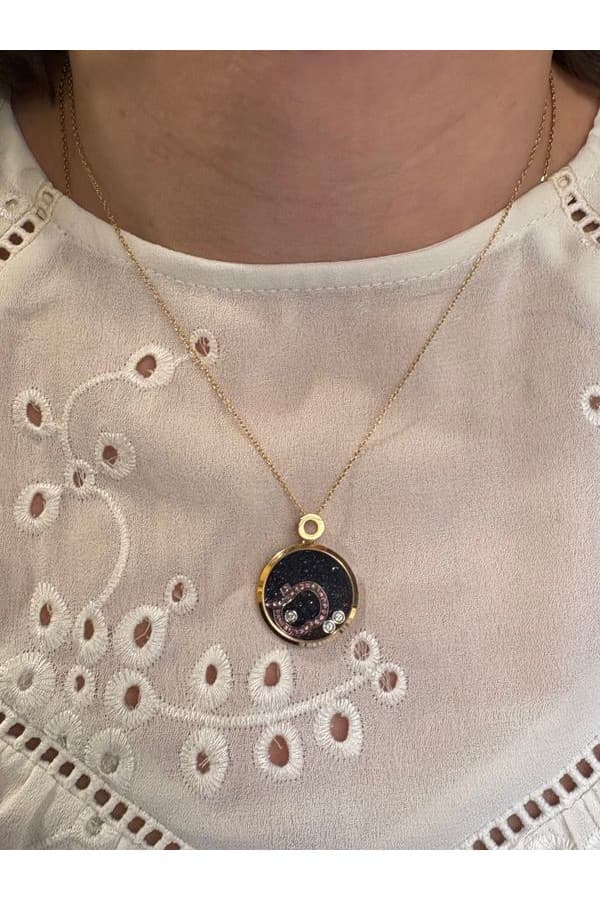 Collier Pomme Rubis et Diamants - photo 2