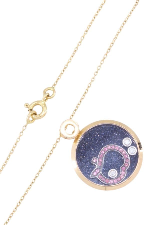 Collier Pomme Rubis et Diamants - photo 3