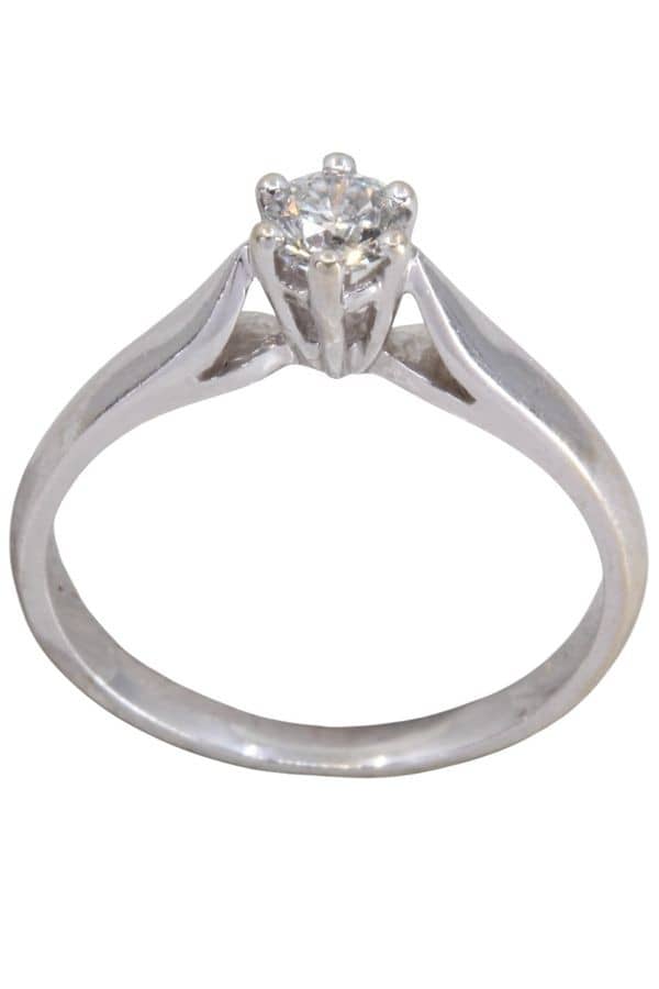 SOLITAIRE DIAMANT 0.30 CARAT, photo 2 sur 3