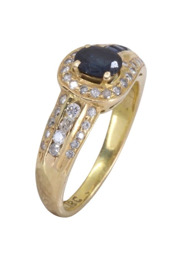 Bague Saphirs et Diamants - photo 3