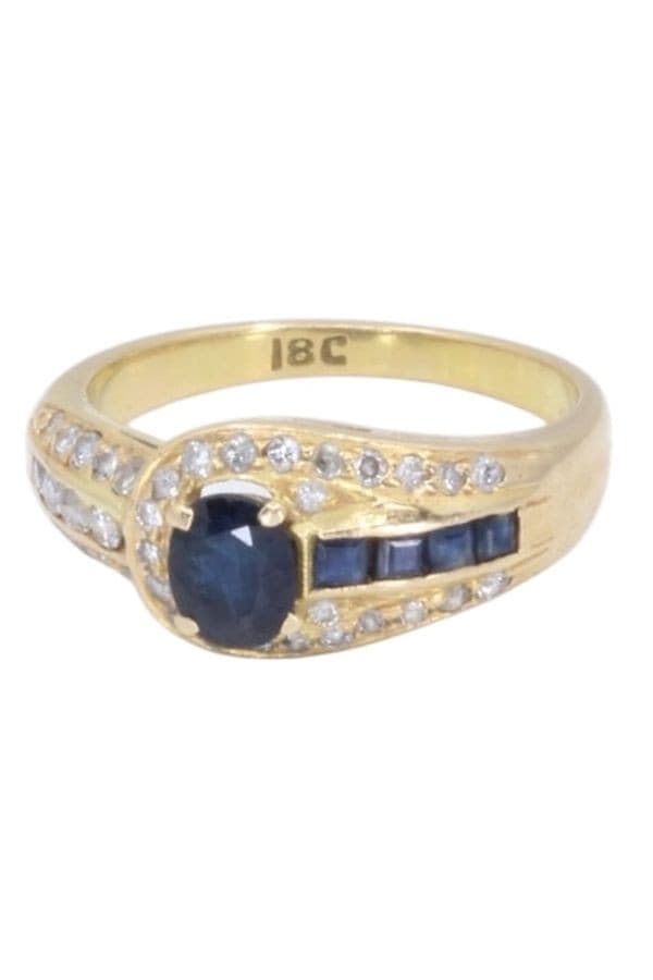 Bague Saphirs et Diamants - photo 5