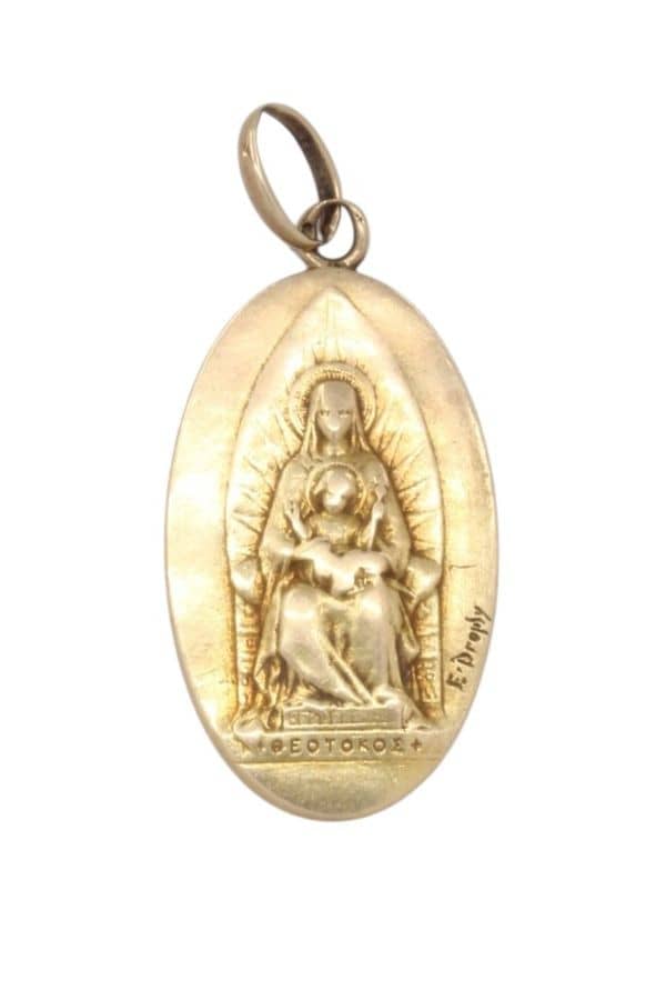 MÉDAILLE VIERGE SIGNÉE E.DROPSY, photo 2 sur 3