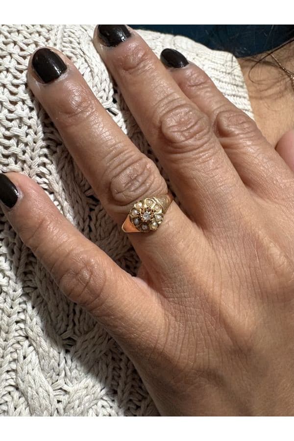 Bague Napoléon Iii Perles - photo 2