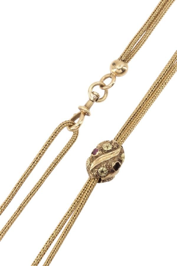 Chaine Ancienne Double Maille Tressée - photo 3