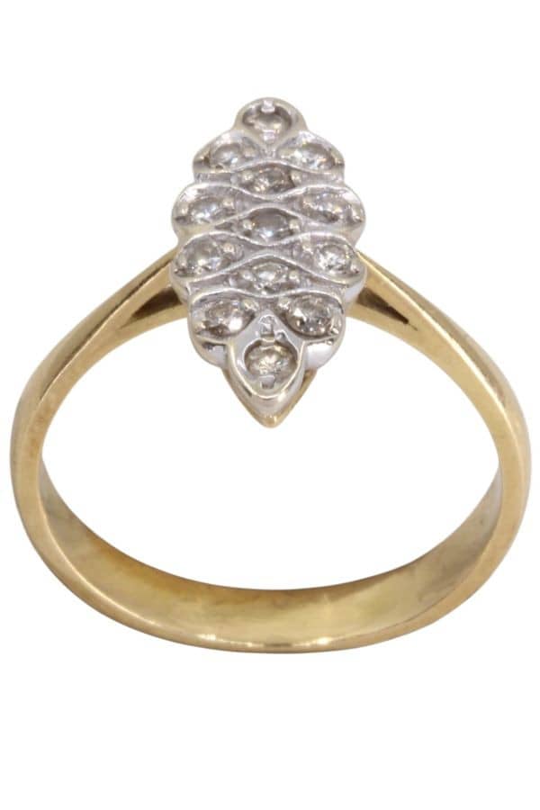 BAGUE MARQUISE DIAMANTS, photo 2 sur 3