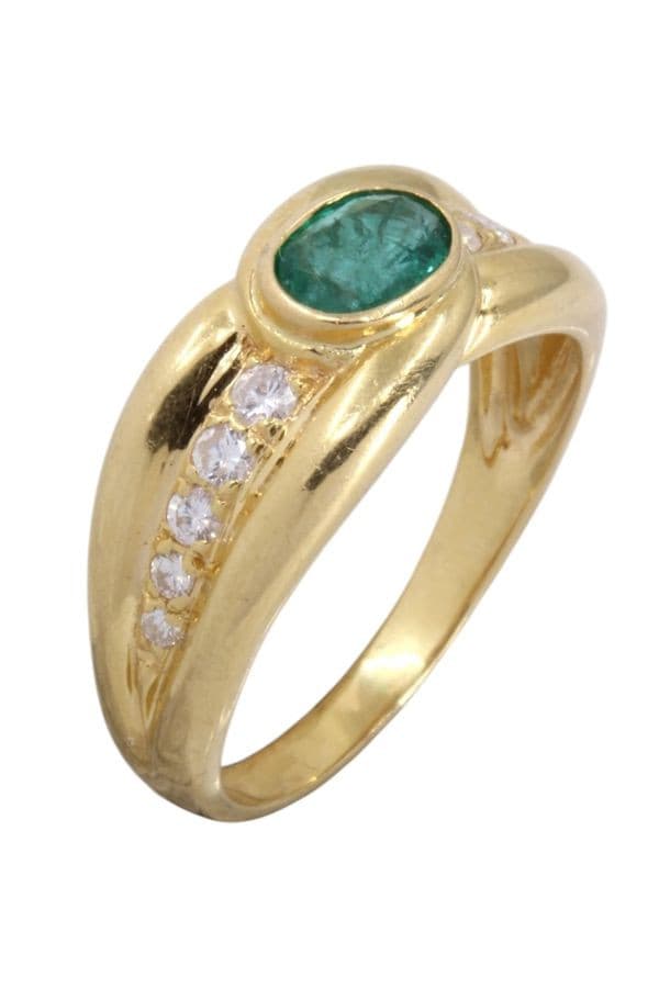Bague Émeraude et Diamants - photo 3