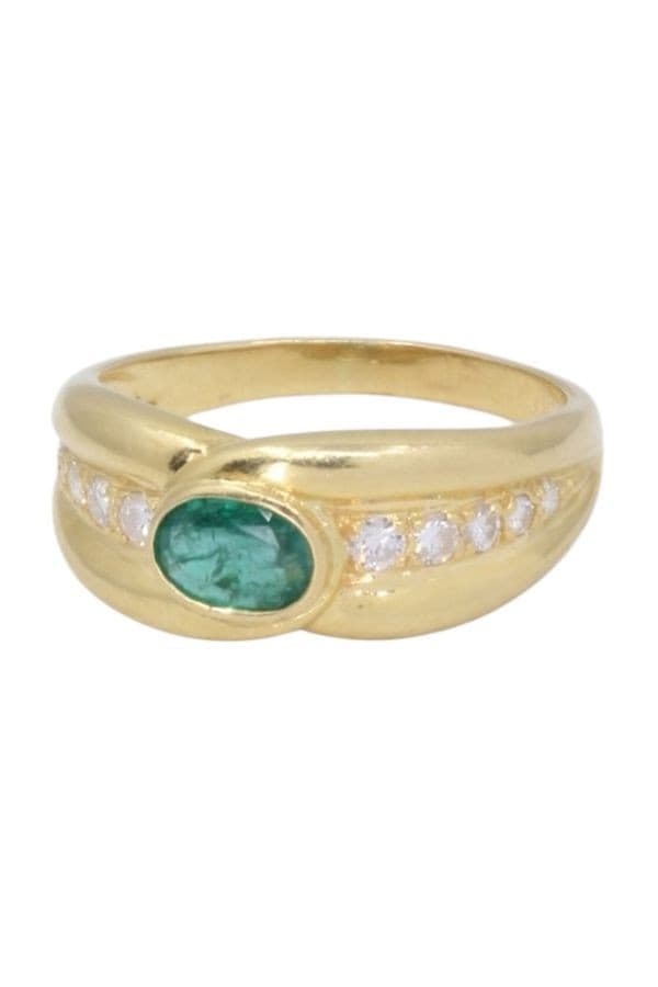 Bague Émeraude et Diamants - photo 6