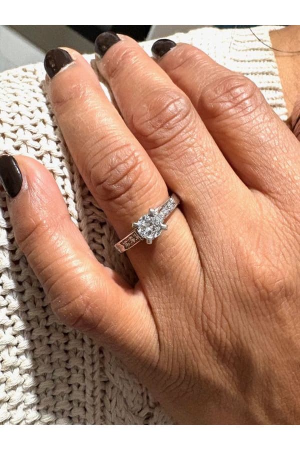 Bague Diamants Style Solitaire - photo 2