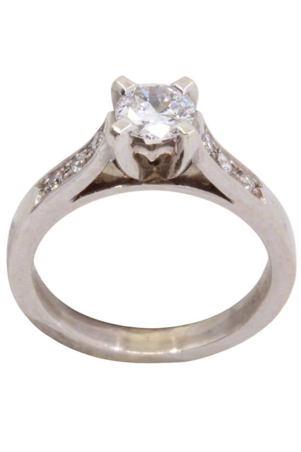 BAGUE DIAMANTS STYLE SOLITAIRE, photo 2 sur 3