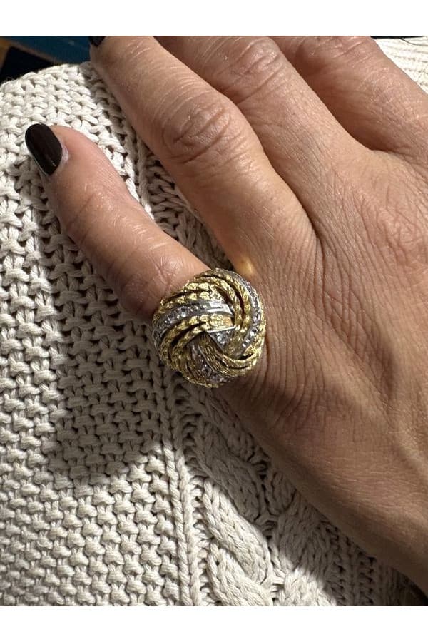 Bague 2 Ors Diamants - photo 2