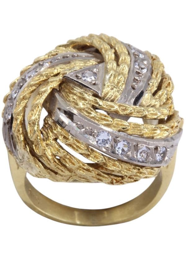 Bague 2 Ors Diamants