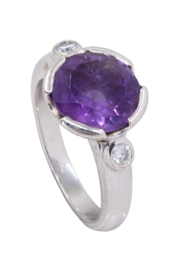 Bague Améthyste et Diamants - photo 4