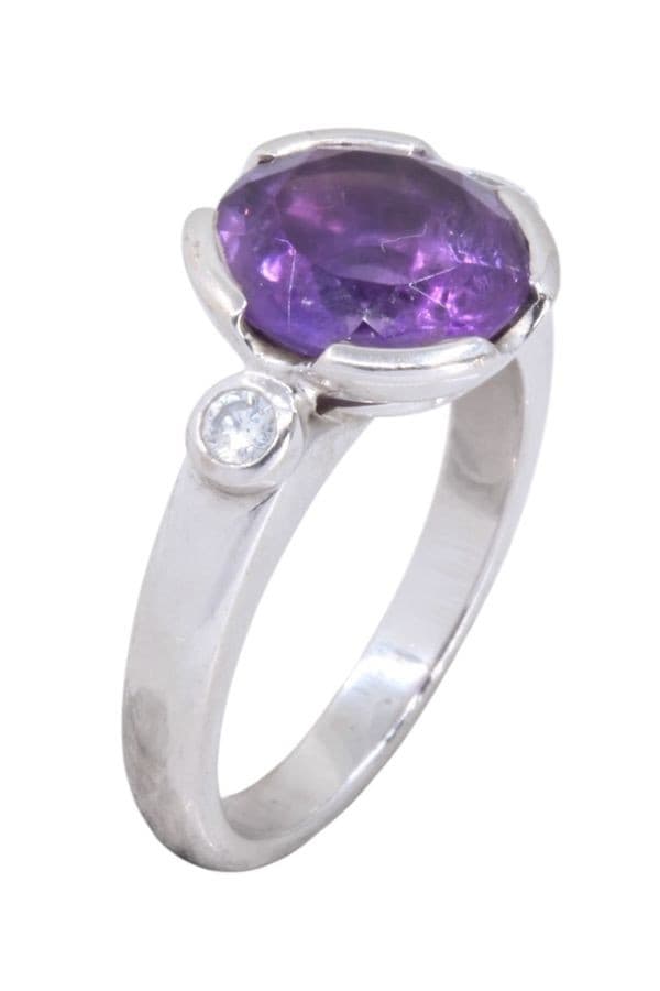 Bague Améthyste et Diamants - photo 2
