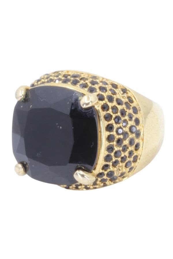 Bague Fantaisie Pierres Noires - photo 2