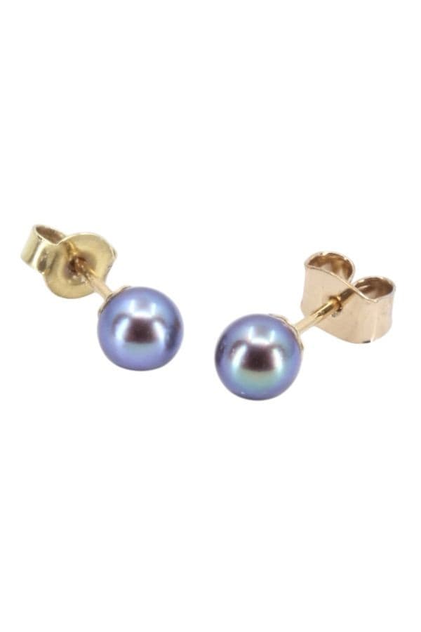 Boucles d'Oreilles Perles Noires - photo 3