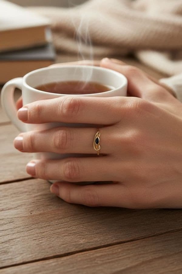 Bague Serpent Saphir - photo 2