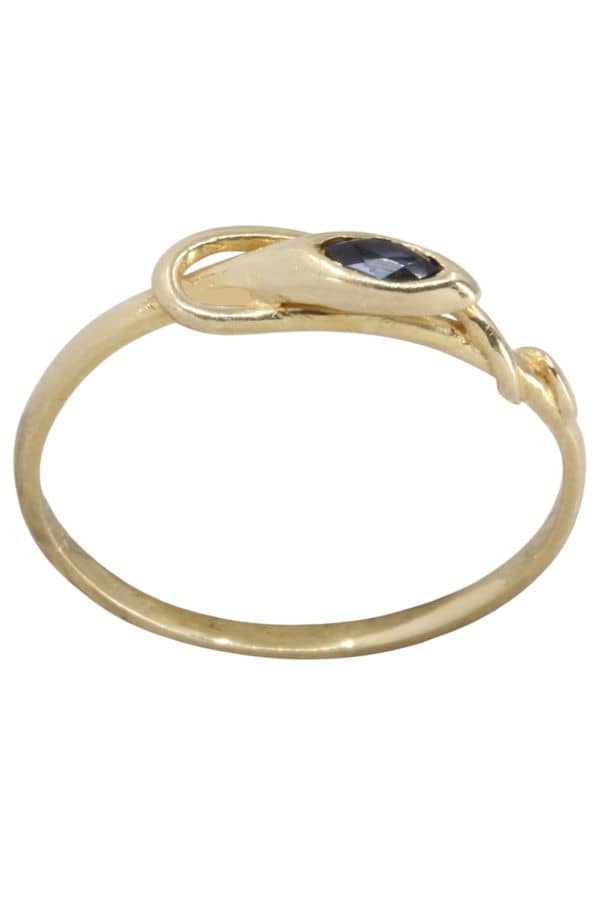 BAGUE SERPENT SAPHIR, photo 2 sur 3