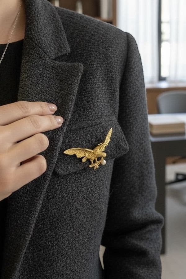 Broche Pendentif Ancien Aigle - photo 2