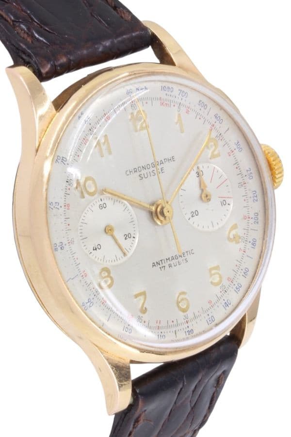 Chronographe Suisse Cie - Or 18K - photo 3