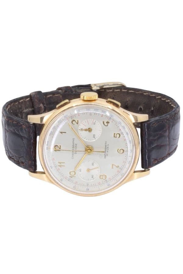 Chronographe Suisse Cie - Or 18K - photo 5