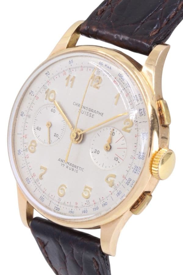 Chronographe Suisse Cie - Or 18K - photo 4