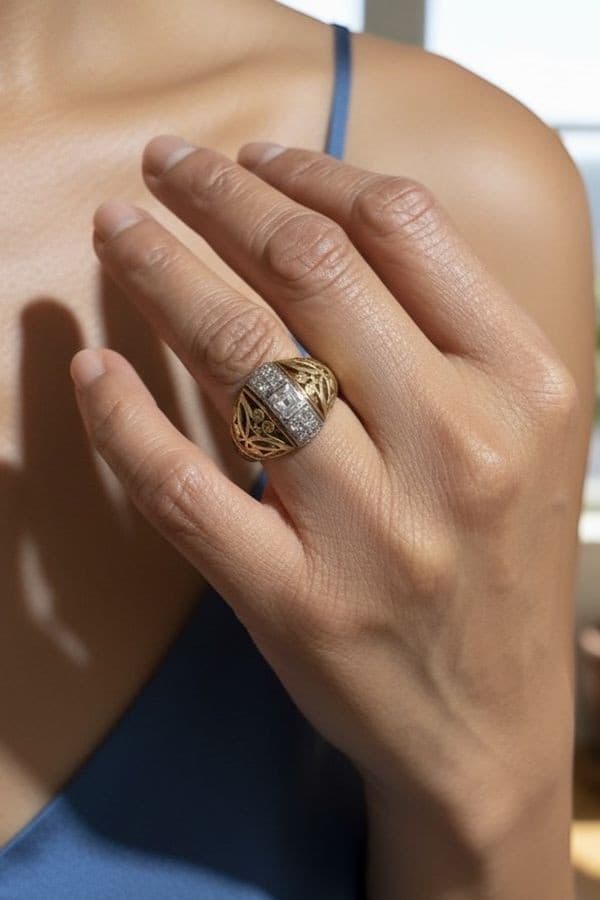 Bague Diamants 1950' - photo 3