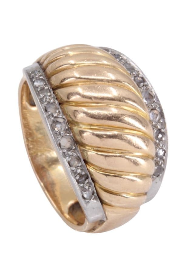 Bague Jonc Godron Art-Déco - photo 4