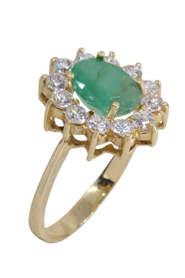 Bague Marguerite Émeraude et Diamants - photo 3