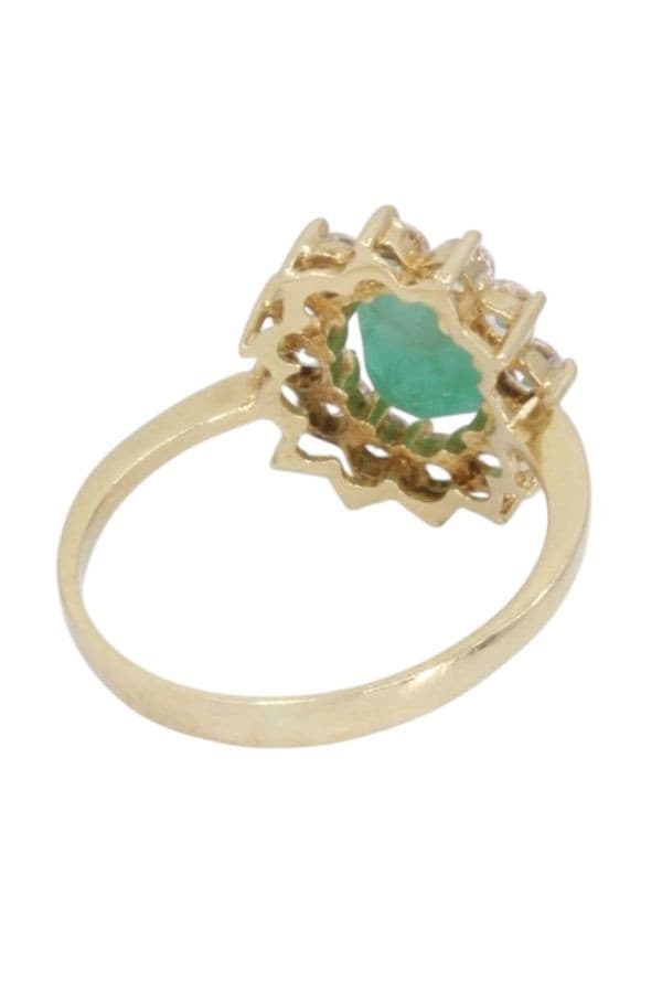 Bague Marguerite Émeraude et Diamants - photo 6