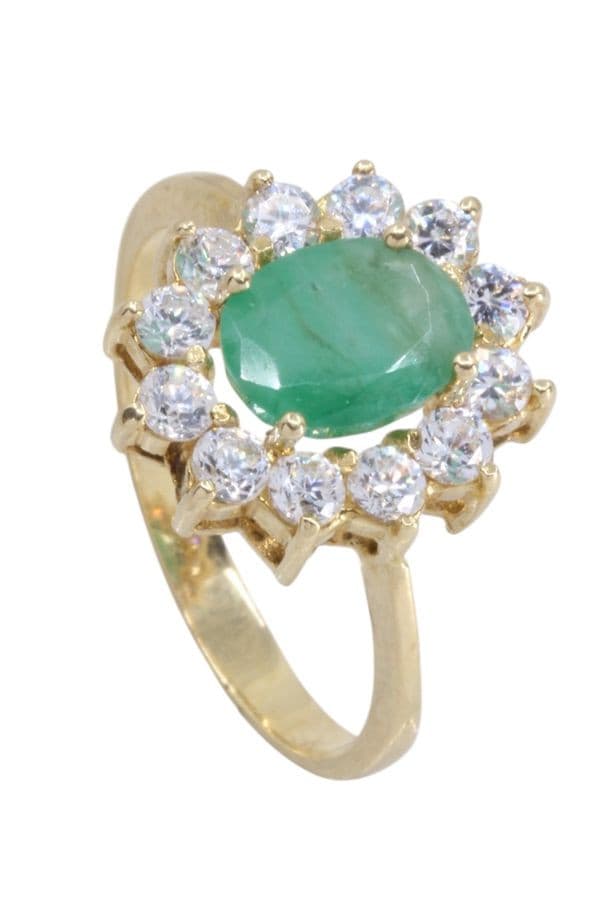 Bague Marguerite Émeraude et Diamants - photo 4