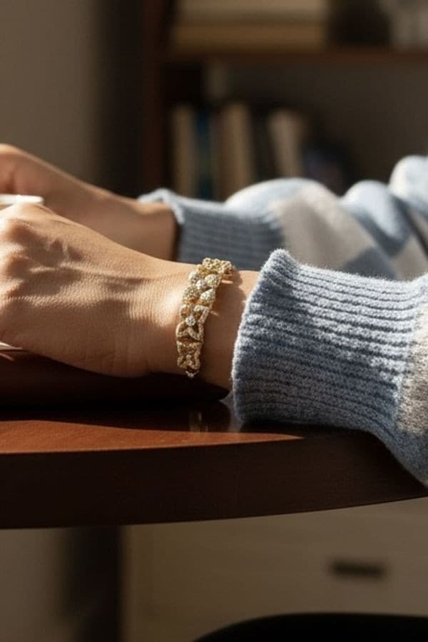 Bracelet Jonc Ouvrant Diamants - photo 2