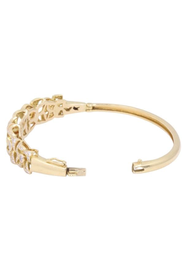 Bracelet Jonc Ouvrant Diamants - photo 3