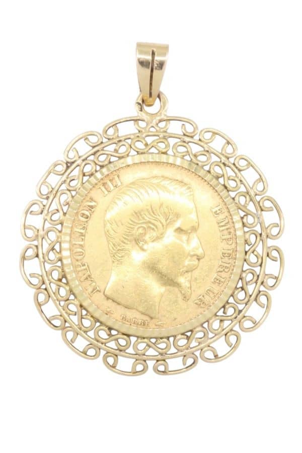PENDENTIF PIECE NAPOLEON 20 FRANCS, photo 2 sur 3