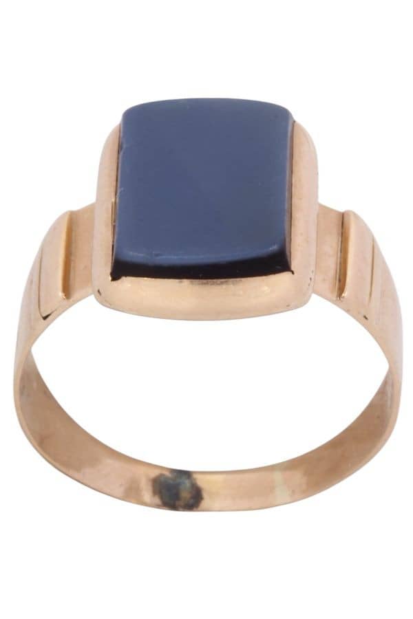 BAGUE ANCIENNE AGATHE, photo 2 sur 3