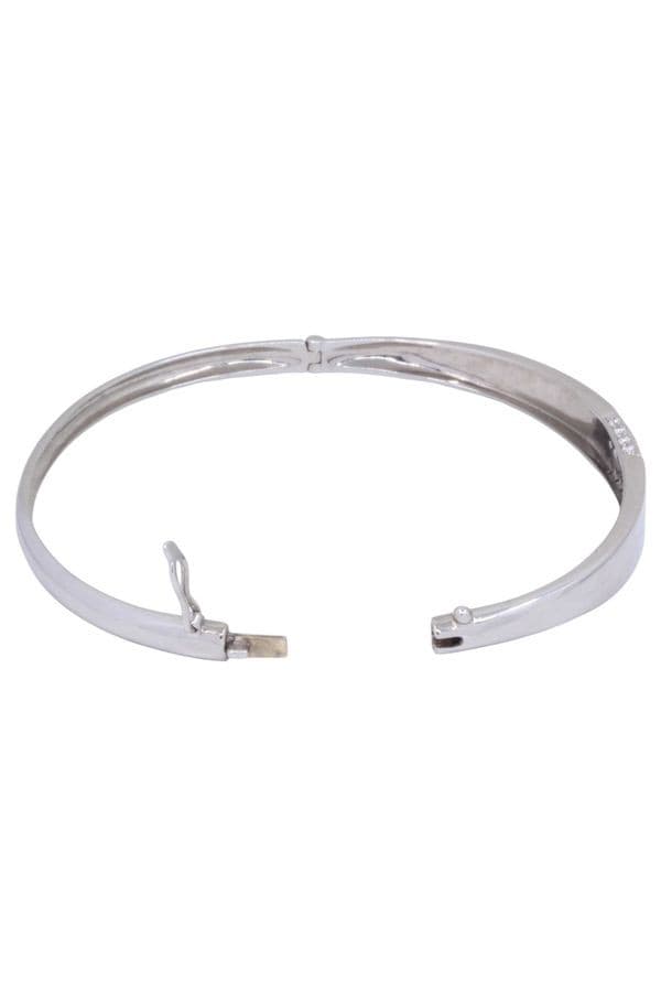 Bracelet Jonc Ouvrant Diamants - photo 3
