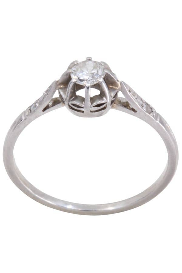 SOLITAIRE DIAMANT ANCIEN, photo 2 sur 3