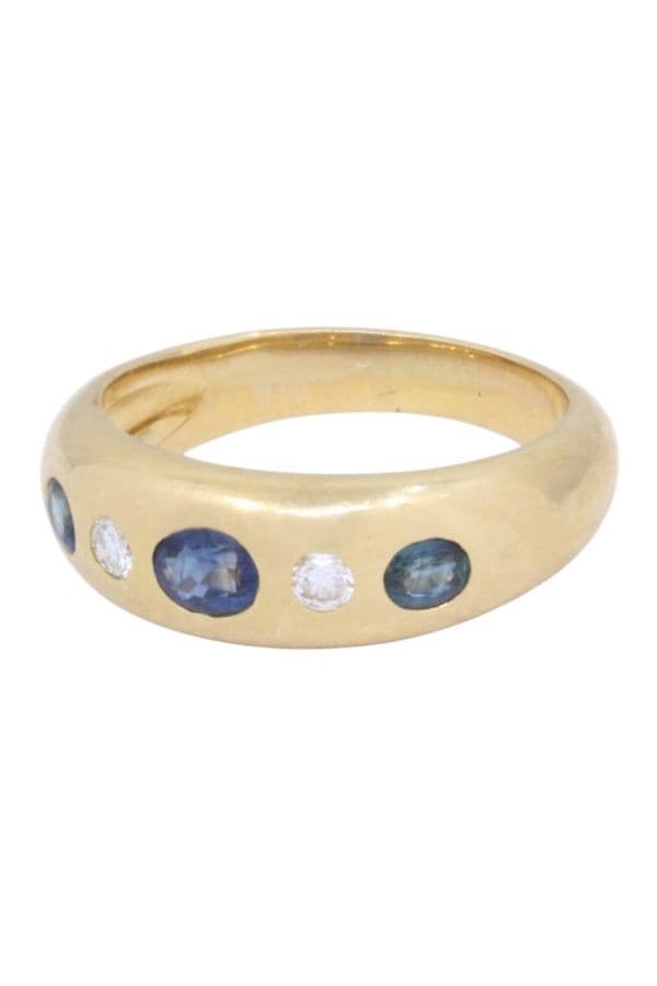 Bague Jonc Saphirs et Diamants - photo 5