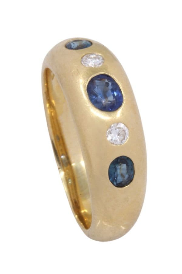 Bague Jonc Saphirs et Diamants - photo 4