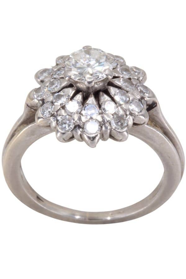 BAGUE FLEUR DIAMANTS, photo 2 sur 3