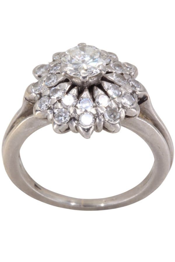 Bague Fleur Diamants