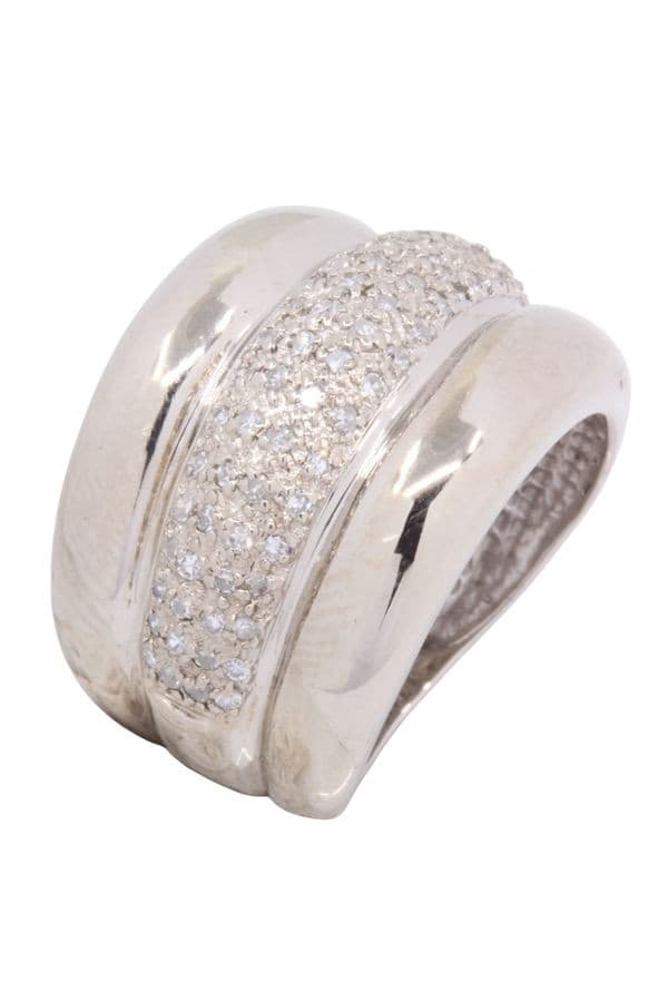 Bague Jonc Godron Diamants - photo 3