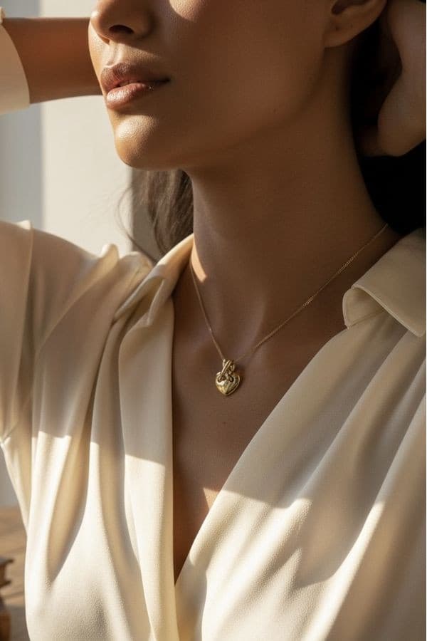Pendentif Coeur Chaumet \"liens\" - photo 2