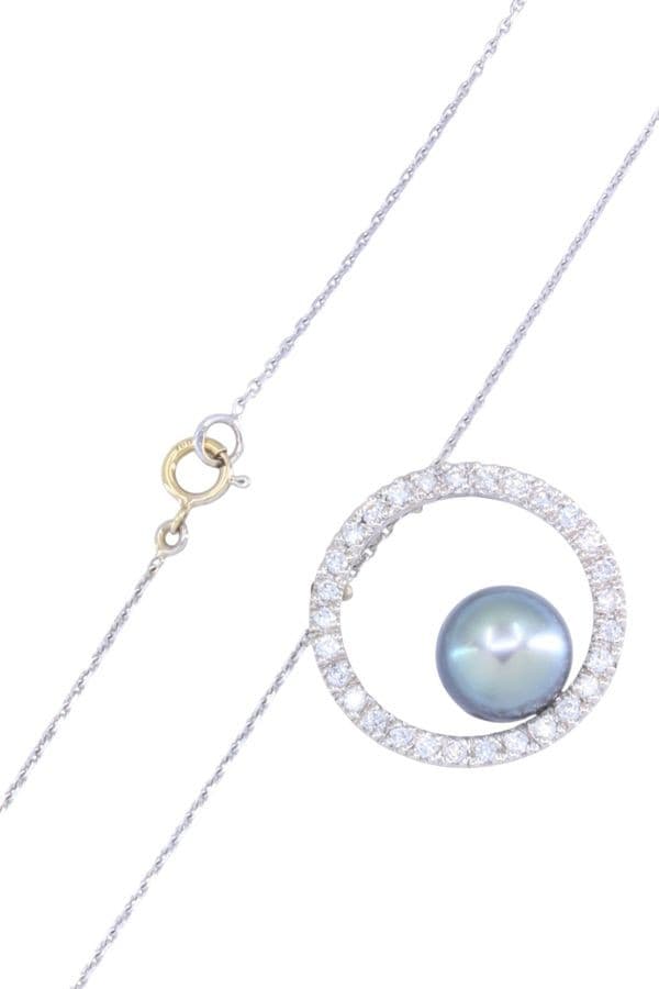 Collier Perle et Diamants - photo 3
