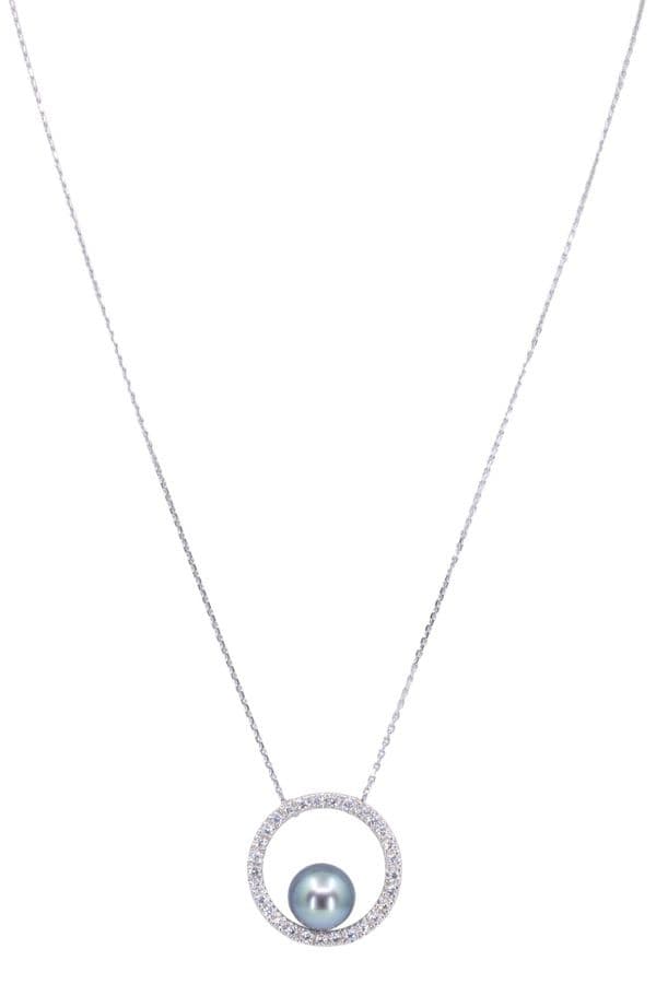 Collier Perle et Diamants