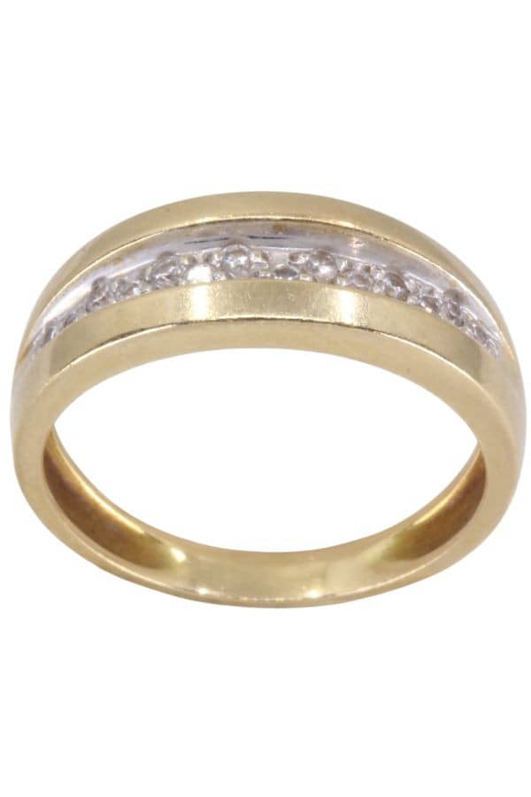 BAGUE JONC DIAMANTS, photo 2 sur 3