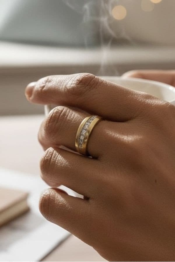 Bague Jonc Diamants - photo 2