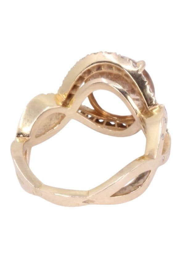 Bague Moderne Quartz et Diamants - photo 6