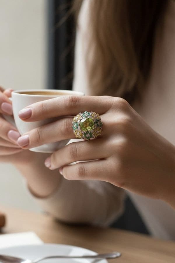 Bague Cocktail Peridot - photo 2